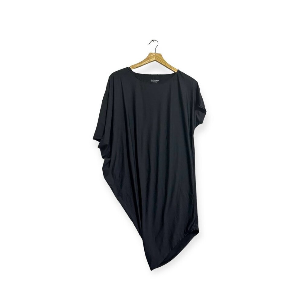 Athleta Sunlover Hilo Asymmetric Dress, Black, Size XXS - Picture 2 of 12